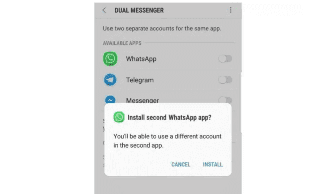 install second whatsapp - dual whatsapp