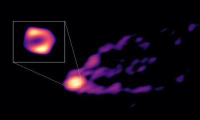 Recording the first direct image of a black hole emitting a powerful jet