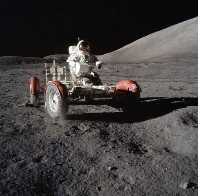 Space races cause extensive damage to the moon