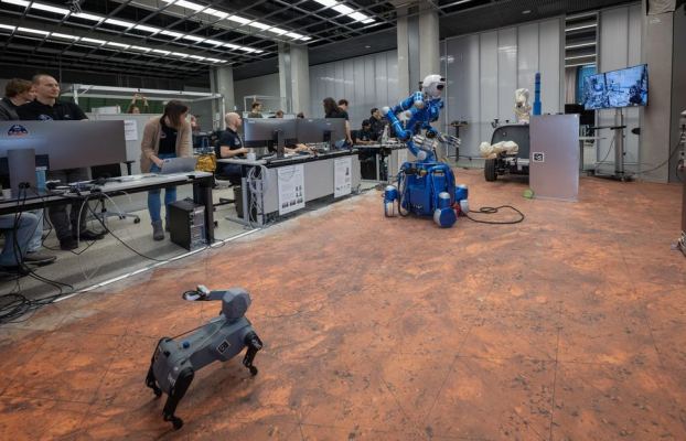 Controlling a robotic dog from space