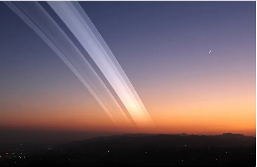 What if Earth had rings like Saturn?