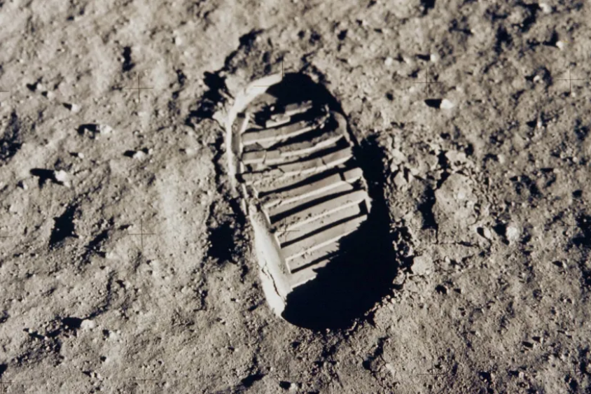 footprints on the moon